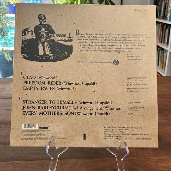 Traffic John Barleycorn Must Die Vinyl LP 2021 Island Records 775 125-6 Sealed - Picture 2 of 2